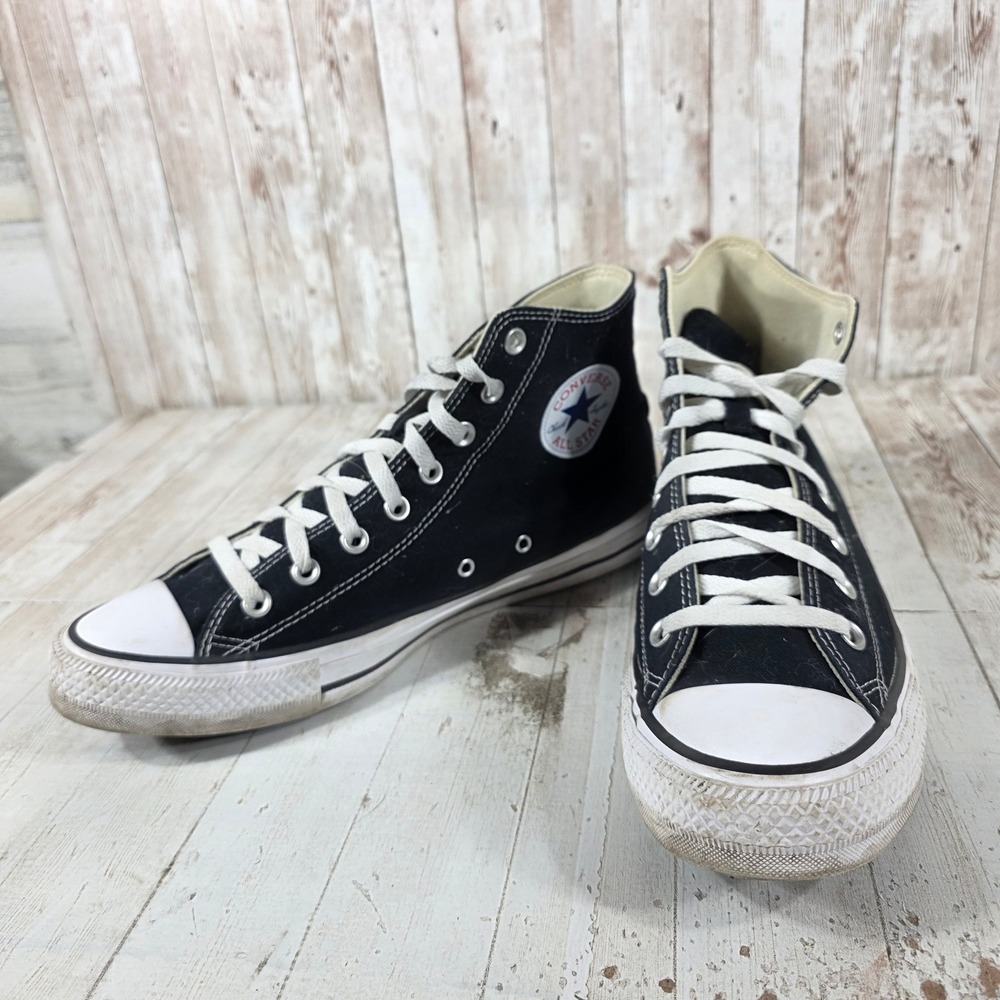 Converse Chuck Taylor All Star Black High Top Sneakers Womens 13 Mens 11 M9160 - Picture 5 of 8